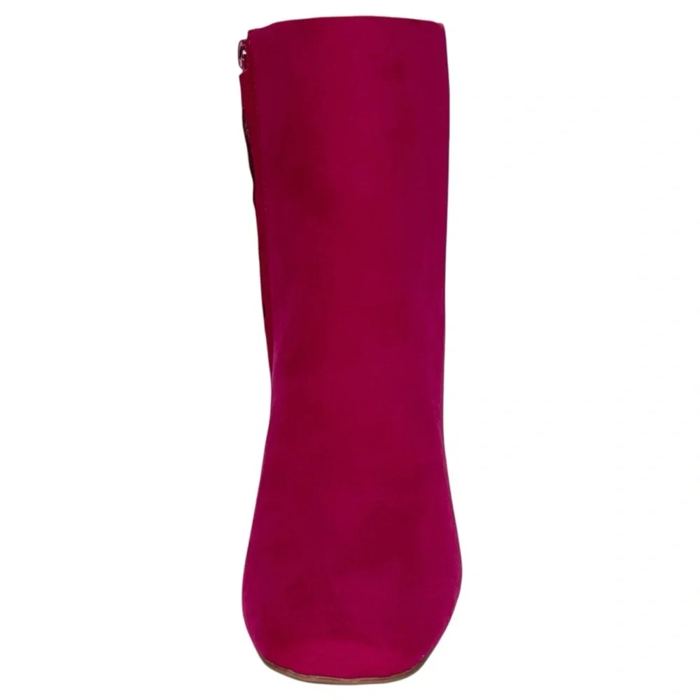 Sugar Element Fuschia Microsuede Womens Ankle Boots Size 7M - Picture 6 of 14